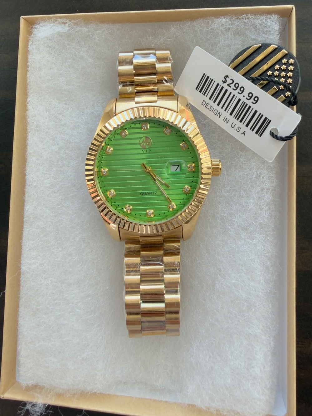 AJ Green and Gold Men’s Watch